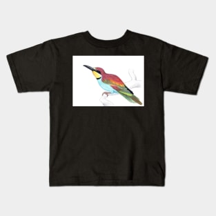Bee Eater (Merops apiaster) sketch greeting card by Nicole Janes Kids T-Shirt